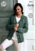 Knitting Pattern - King Cole 5012 - Chunky Tweed - Ladies Cabled Cardigan & Sweater